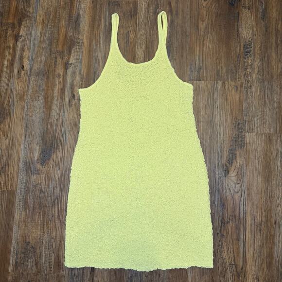 Free People Tito tank mini dress size Small (missing top size tag) yellow Cotton - Picture 1 of 9
